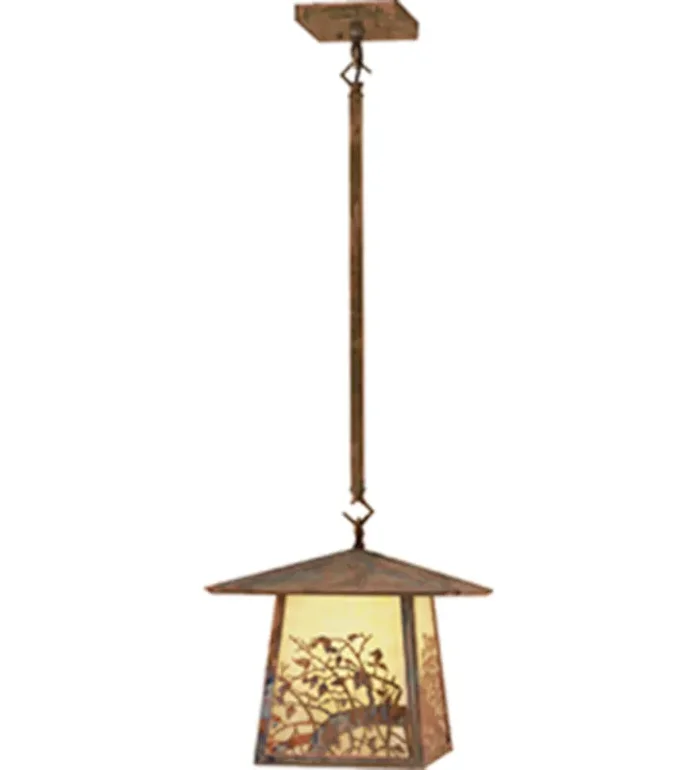 Meyda 12″sq Stillwater Apple Branch Pendant – 57157