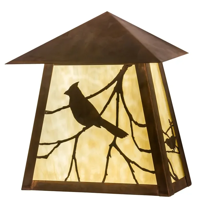 Meyda 12″ Stillwater Song Bird Wall Sconce – 178348