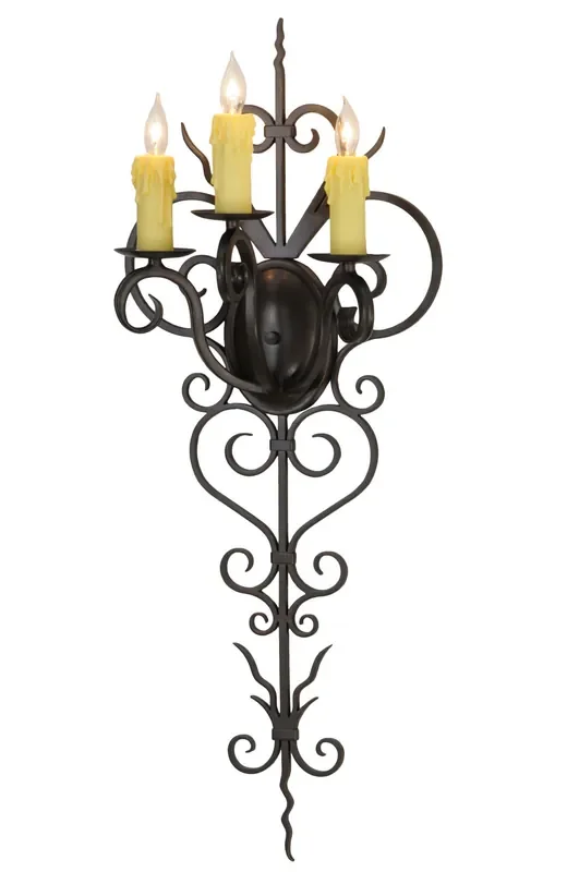 Meyda 14″w Kenna 3 Lt Wall Sconce – 131396