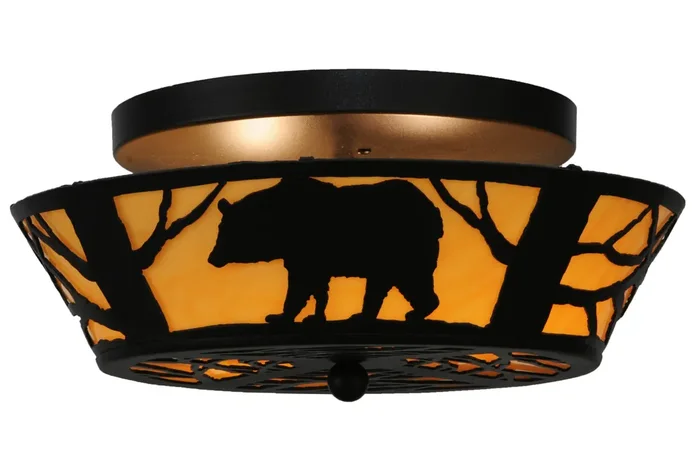 Meyda 16″w Bear On The Loose Flushmount – 144229