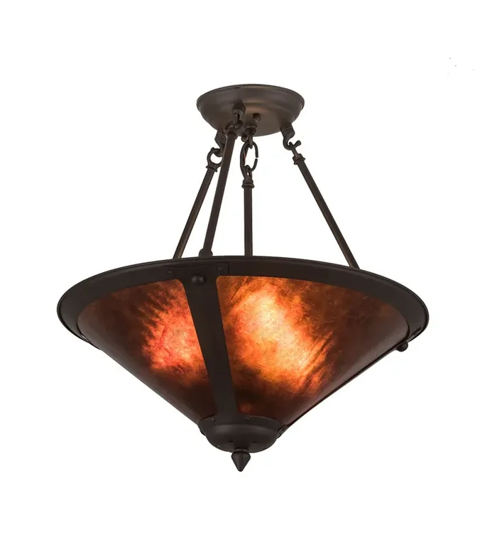 Meyda 17″ Wide Sutter Inverted Pendant – 194681