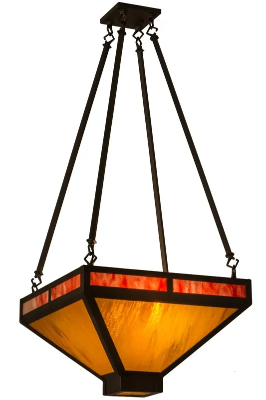 Meyda 18″sq Whitewing Inverted Pendant – 161846