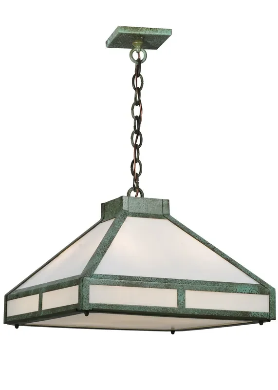 Meyda 18″sq Whitewing Prime Pendant – 114840