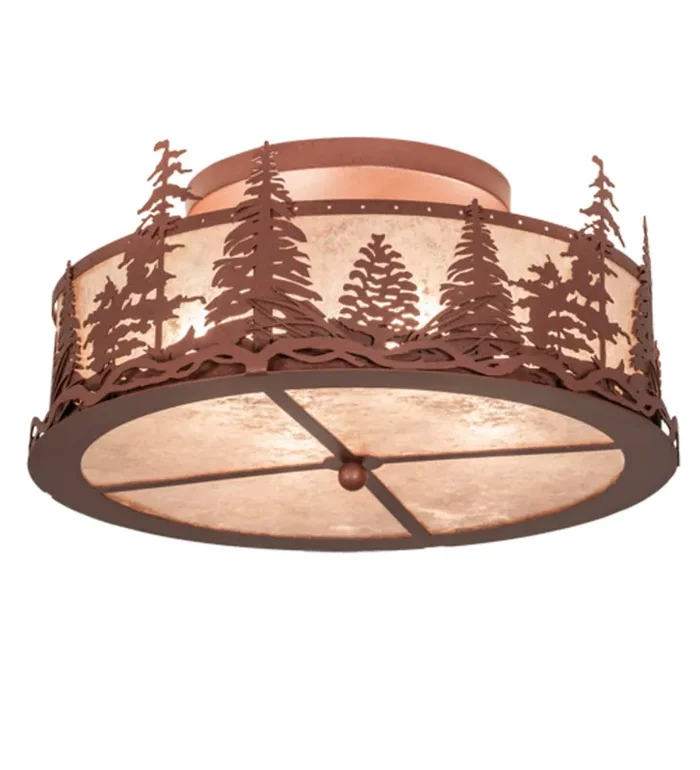 Meyda 22″ Wide Tall Pines Flushmount – 219183