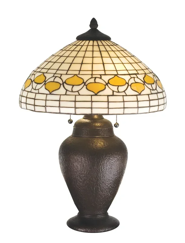 Meyda 23.5″h Tiffany Acorn Table Lamp – 82152