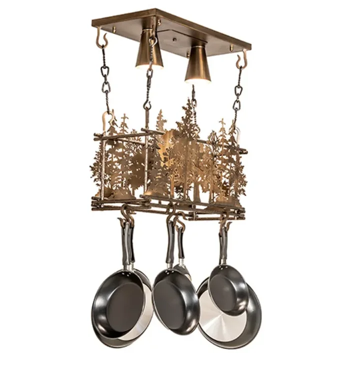 Meyda 24″l Forest Pot Rack – 67397