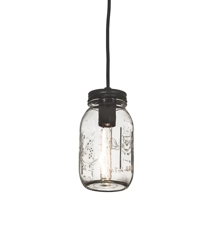 Meyda 3.75″ Wide Mason Jar Mini Pendant – 193114