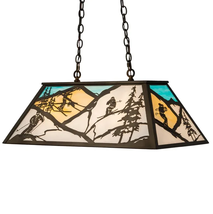 Meyda 33″l Alpine Oblong Pendant – 23746