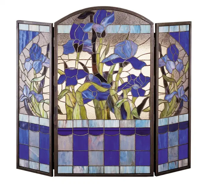 Meyda 40″w X 34″h Iris Fireplace Screen – 27236