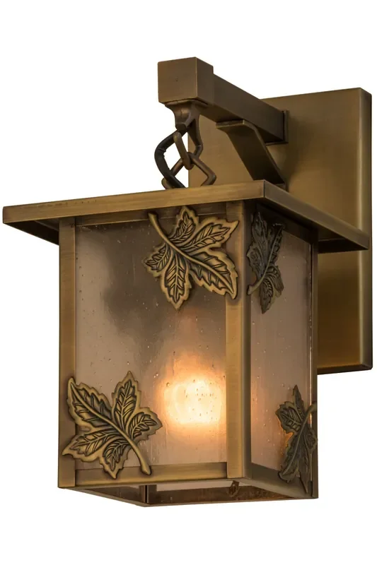 Meyda 6.5″w Hyde Park Maple Leaf Hanging Wall Sconce – 88377