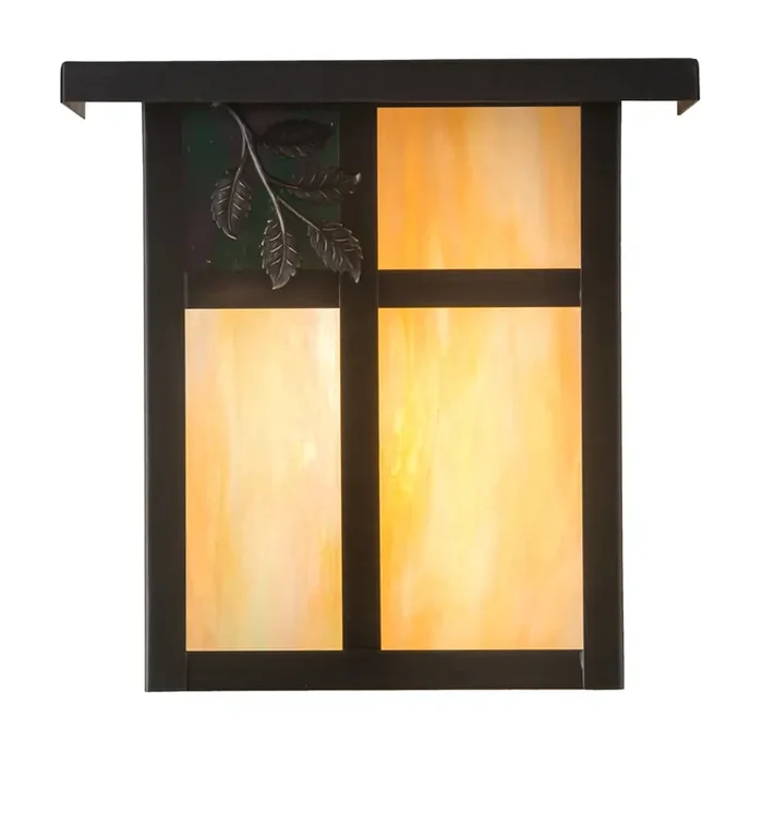 Meyda 8″w Hyde Park Sprig Wall Sconce – 29516