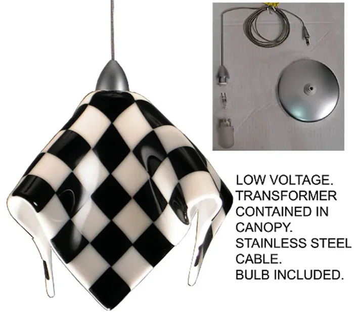 Meyda 9″ Wide Handkerchief Grand Prix Mini Pendant – 19640