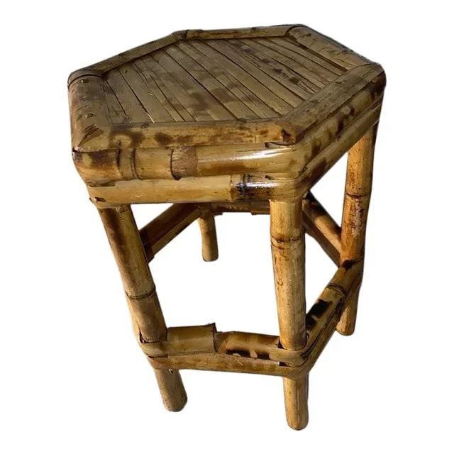 Mid 20th Century Bamboo Plant Stand