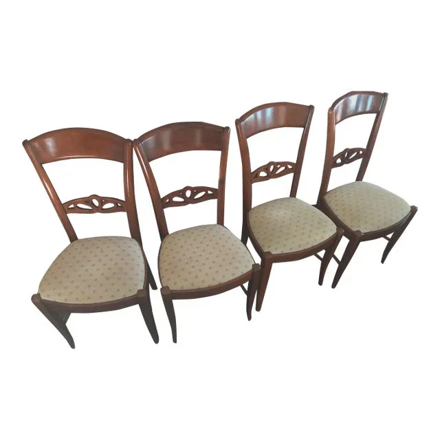 Mid 20th Century French Dinner Chairs- Set of 4
