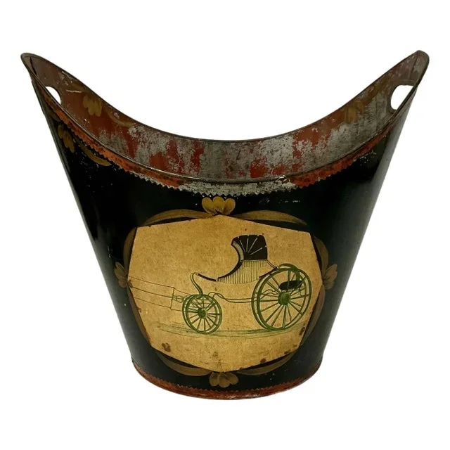 Mid 20th Century Italian Toleware Wastepaper Basket