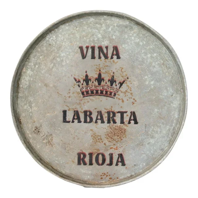 Mid 20th Century Spanish Vineyard Rioja Wine Tray