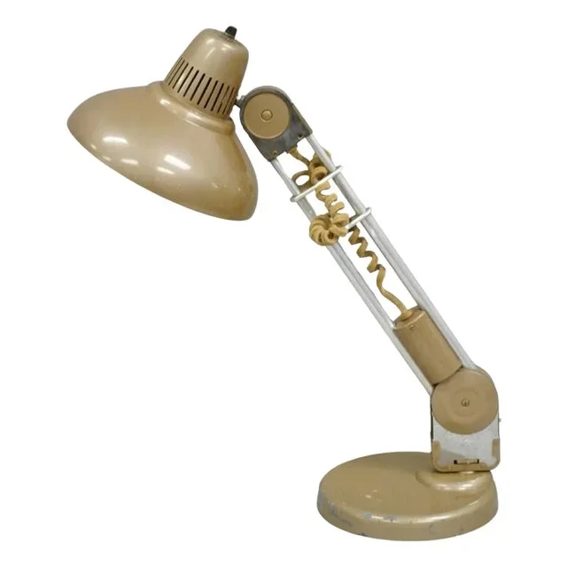 Mid 20th Century Vintage Industrial Modern Amplex Swivelite Telescoping Trombolite Desk Lamp