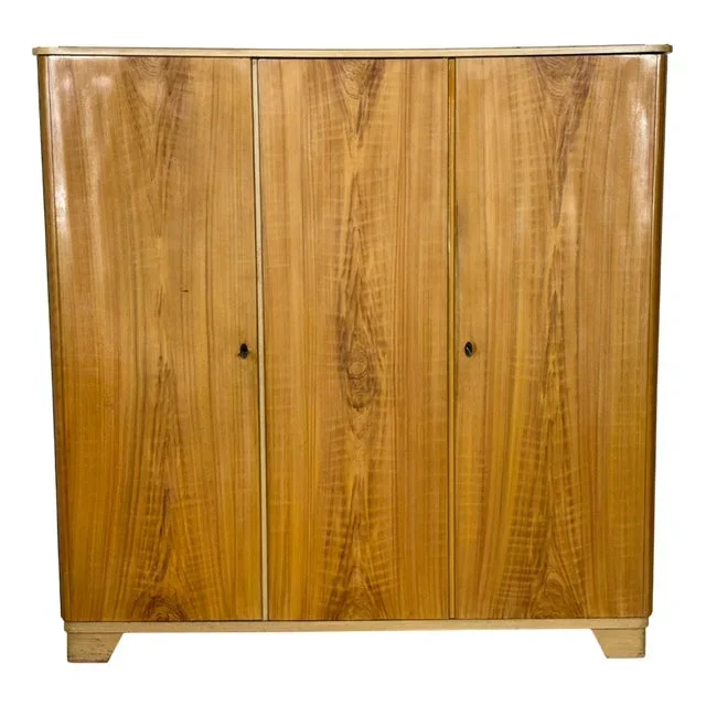 Mid-Century 3-Door Linen Cabinet