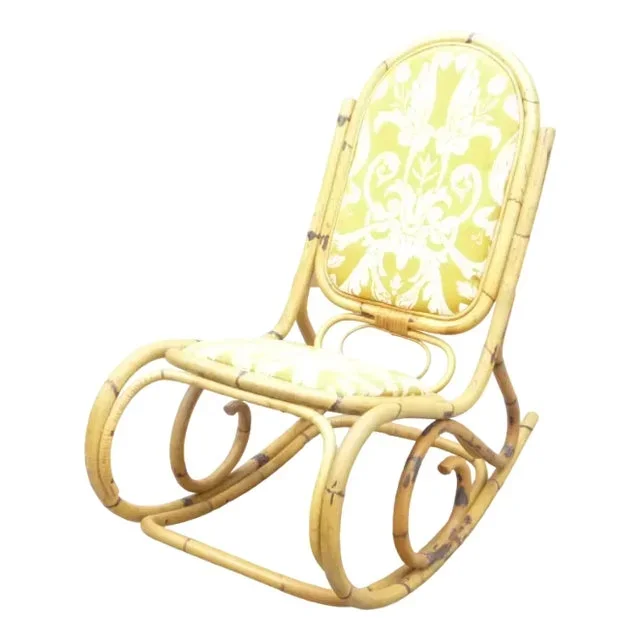 Mid-Century Bamboo Rocking Chair from Arco, 1950s