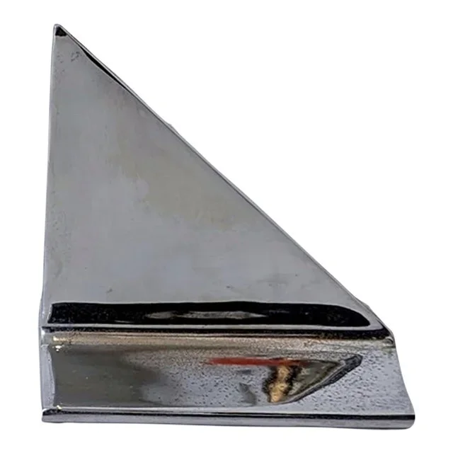 Mid-Century Chrome Sailboat Bookends | Minimalist Nautical Design