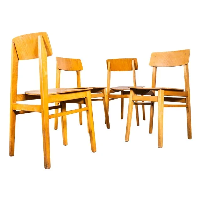Mid-Century Dining Chairs, 1950s, Set of 4