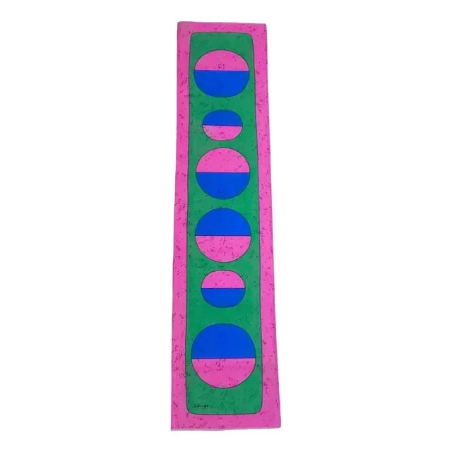 Mid-Century German Pop Art Screen Printed Wall Hanging by Traute Sänger, 1970s