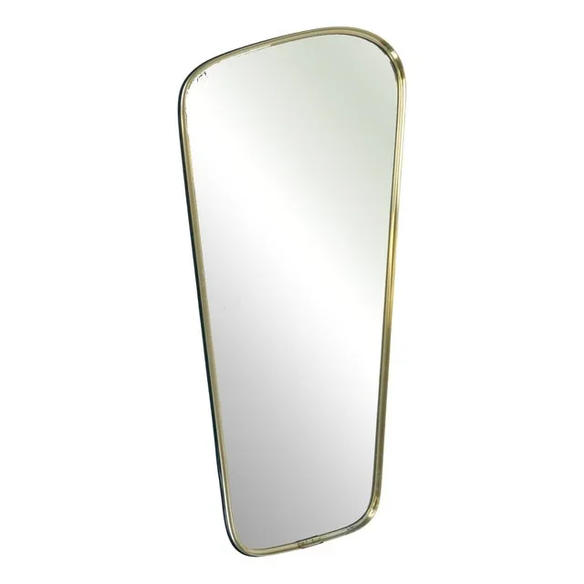 Mid-Century German Wall Mirror in Aluminium, 1970s