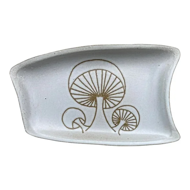 Mid Century Marshall Studios Mushroom Platter Jane & Gordon Martz Pottery