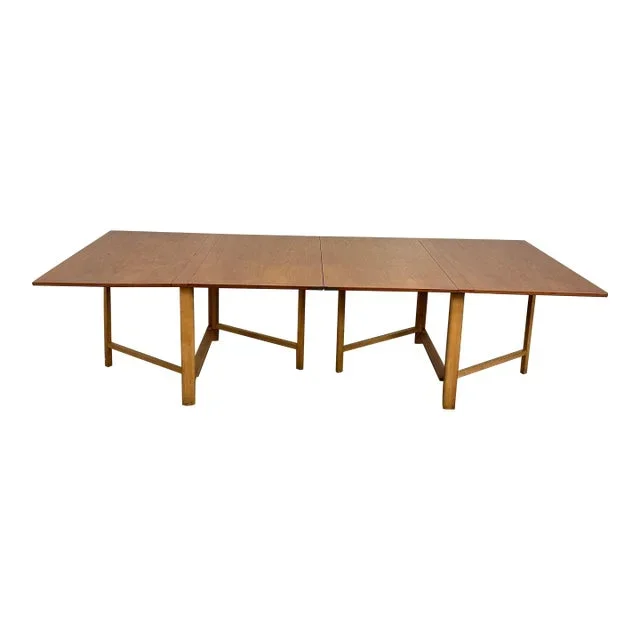 Mid Century Modern Bruno Mathsson GateLeg Dining Table “Maria Flap”