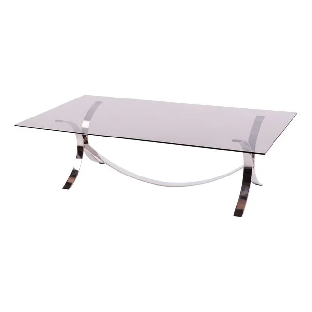 Mid-Century Modern Dining Table in Chrome and Glass by O. Borsani, 1960s
