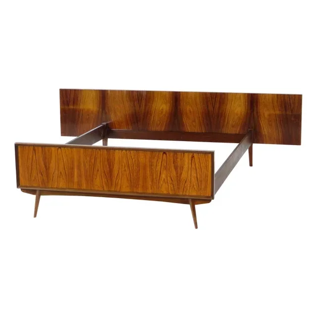 Mid-Century Modern Double Bed, 1960s