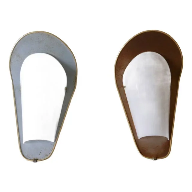 Mid-Century Modern Outdoor Sconces, Germany, 1950s, Set of 2