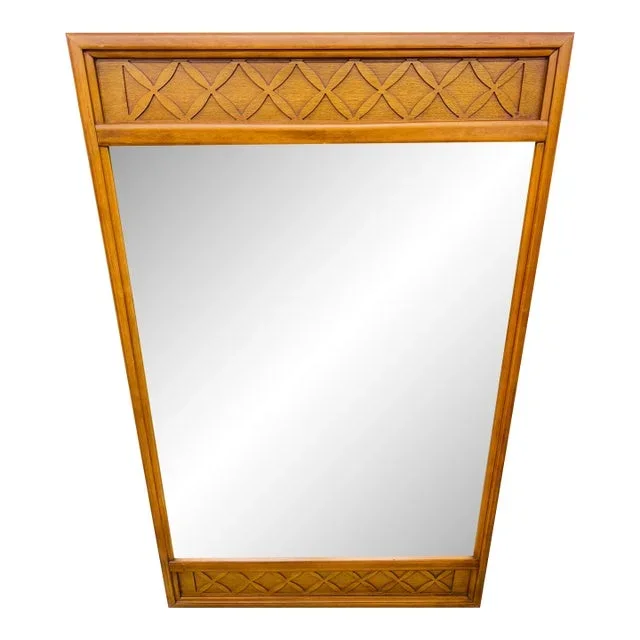Mid-Century Modern Walnut Wall Mirror