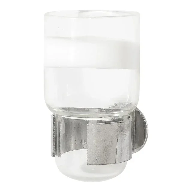 Mid-Century Modernist Hand-Blown Murano Glass Wall Mounted Cup Signed Venini