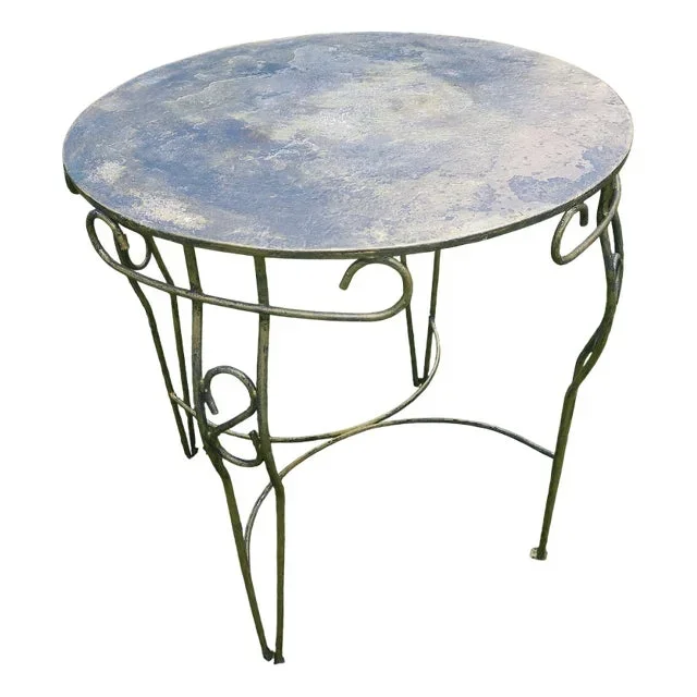 Mid-Century Painted Garden Patio Table, 1960s