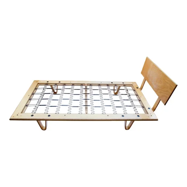 Mid-Century Style Twin Bed