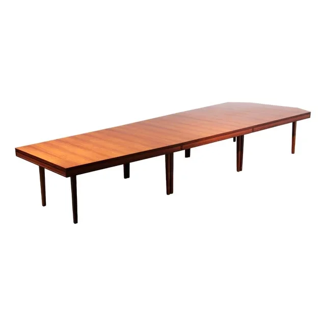 Mid-Century Teak Conference Board Table from Volvo Stockholm, Nk Inredning Stockhlom, 1960s