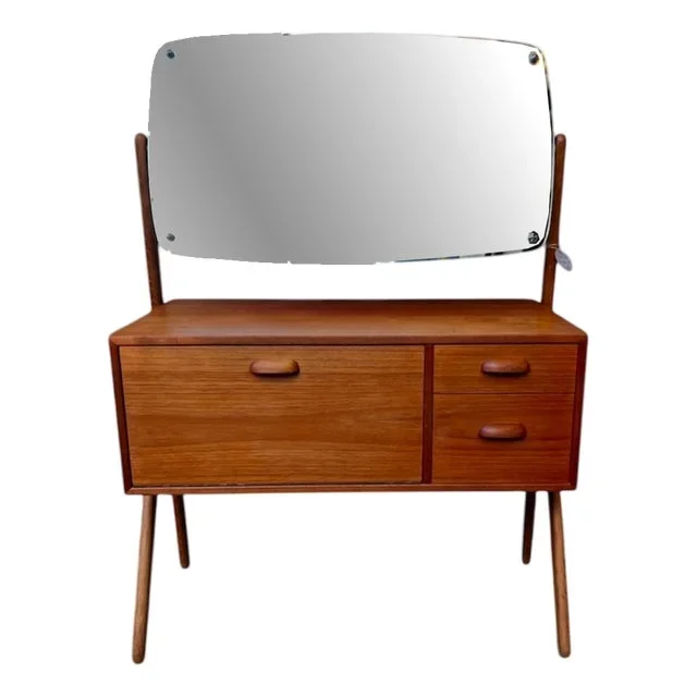 Mid-Century Teak Dressing Table by Ølholm Møbelfabrik, Denmark, 1960s