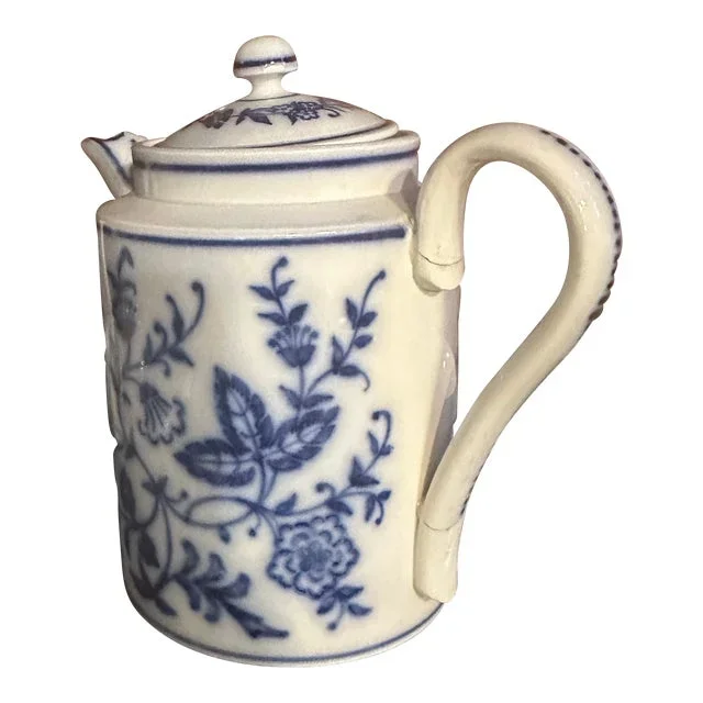 Miessen Blue Onion Porcelain Tea Pot/Coffee Pot With Lid