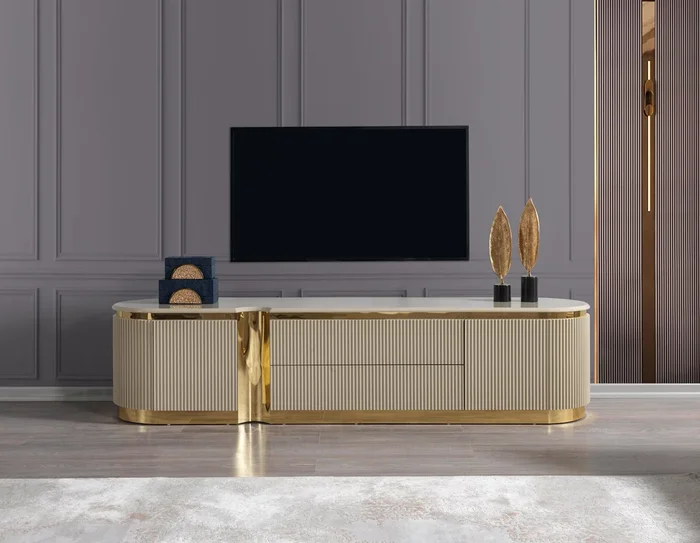 Milena Ivory TV Stand
