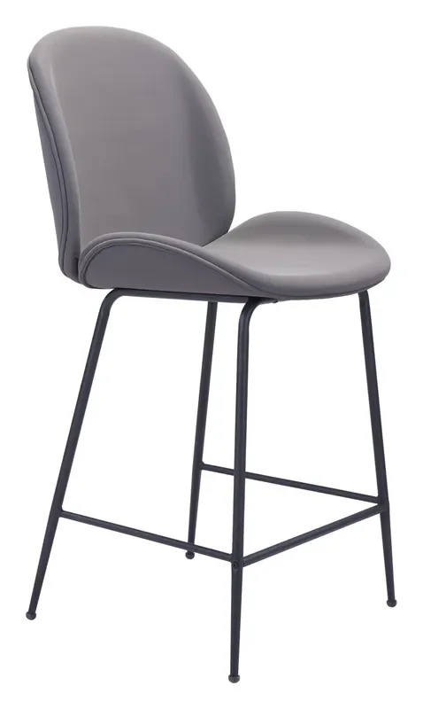 Miles Counter Chair Gray