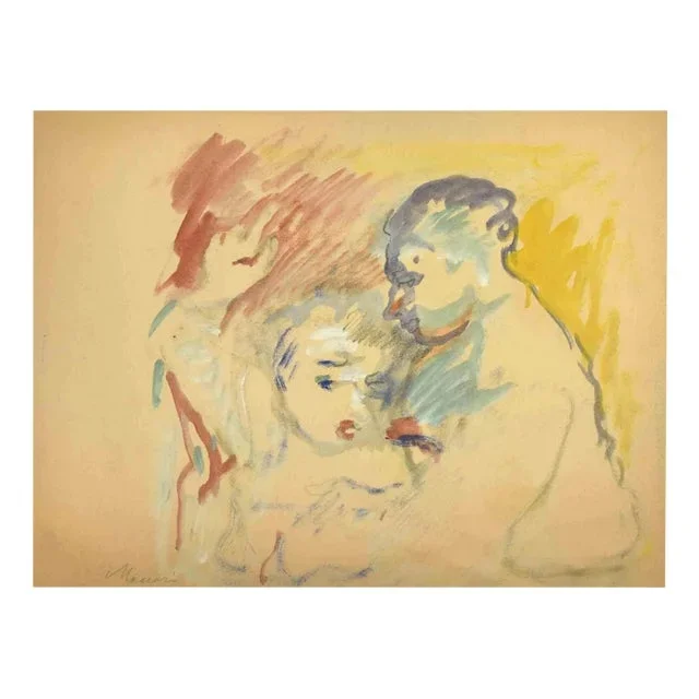 Mino Maccari, The German in the Brewery, Drawing, Mid-20th Century
