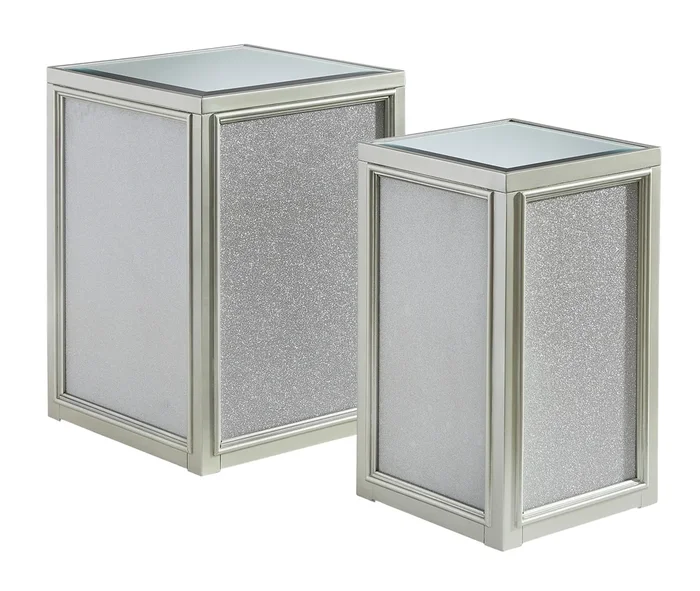 Mirrored Glam Nesting End Tables