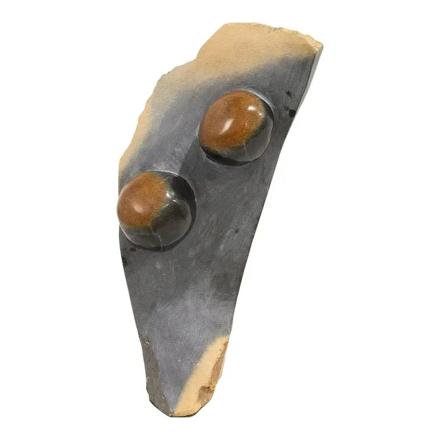 Modern Abstract Shona Springstone Sculpture Bonjisi