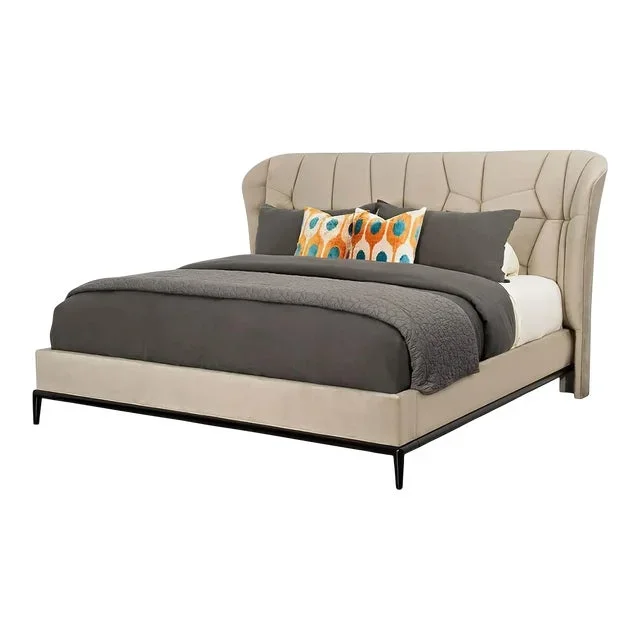 Modern Classic Upholstered Queen Bed