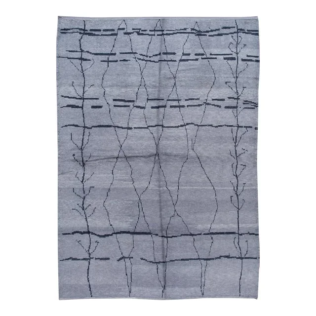 Modern Moroccan Style Wool Rug 8 X 13