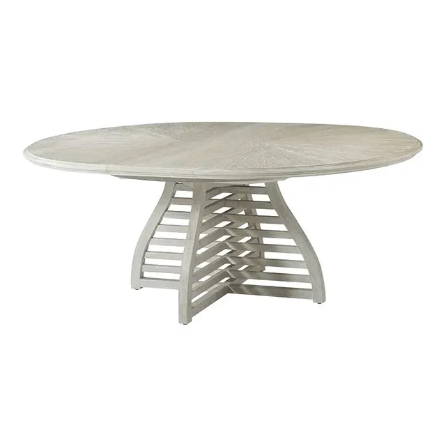 Modern White Extending Dining Table