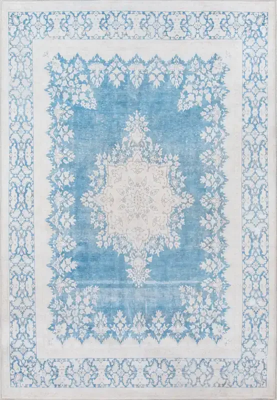 Momeni Afshar AFS23 Blue Machine Made Area Rugs