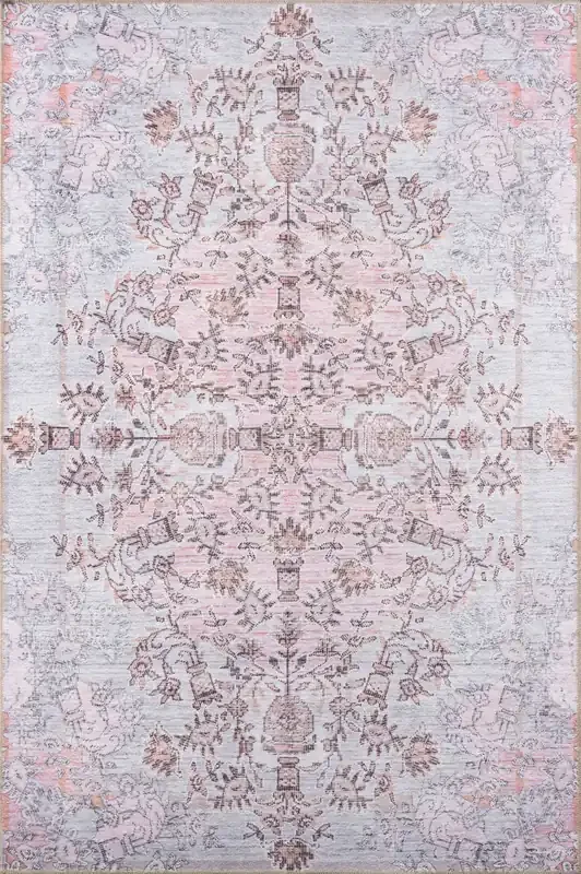 Momeni Afshar AFS29 Pink Machine Made Area Rugs
