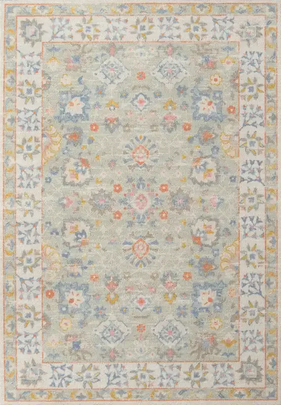 Momeni Anatolia ANA-8 Light Blue Machine Made Area Rugs